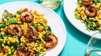Shrimp with Summer Vegetables Shrimp with Summer Vegetables