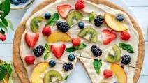 Dessert Pizza with Brown Sugar Cookie Crust Dessert Pizza with Brown Sugar Cookie Crust