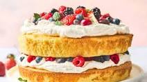 Vanilla Sponge Cake Recipe With Berries and Cream Vanilla Sponge Cake Recipe With Berries and Cream