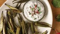 Roasted Okra with Radish Tzatziki Roasted Okra with Radish Tzatziki