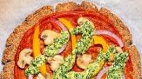 Vegan Cauliflower Pizza with Basil Pesto Vegan Cauliflower Pizza with Basil Pesto