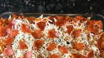 Pizza Pasta Bake with Sausage Pizza Pasta Bake with Sausage