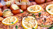 Baked Salmon with Honey Dijon Glaze Baked Salmon with Honey Dijon Glaze