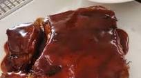 Costillas de cerdo a la parrilla con salsa BBQ Costillas de cerdo a la parrilla con salsa BBQ