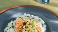 Pan-Fried Cornmeal Chicken with Corn and Onions Pan-Fried Cornmeal Chicken with Corn and Onions