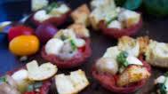 Antipasto In Bite-Size Salami Cups