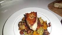 Pan Seared Pork Tenderloin Medallions with Rustic Sasuage Hash and Sauteed Garlic and Butter French Cut Green Beans Pan Seared Pork Tenderloin Medallions with Rustic Sasuage Hash and Sauteed Garlic and Butter French Cut Green Beans