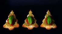 Vegan Canapés - Christmas Tree Bruschetta Vegan Canapés - Christmas Tree Bruschetta