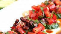 Cucumber Bruschetta with Tomato and Kalamata Olives Cucumber Bruschetta with Tomato and Kalamata Olives