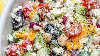 Greek Chickpea Salad + Tzatziki Dressing Greek Chickpea Salad + Tzatziki Dressing