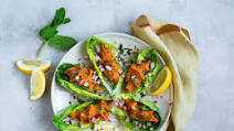 Meatless Bulgur Tomato Filled Lettuce Leaves Meatless Bulgur Tomato Filled Lettuce Leaves