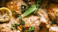 Creamy Skillet Chicken with Garlic & Basil (Paleo, Whole30, Keto, AIP Option) Creamy Skillet Chicken with Garlic & Basil (Paleo, Whole30, Keto, AIP Option)