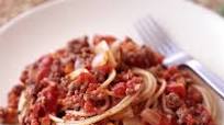 Spaghetti with Tomato-Meat Sauce Spaghetti with Tomato-Meat Sauce