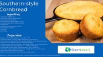 Southern-style Cornbread - Kidney-Friendly | The Kidney Experts Southern-style Cornbread - Kidney-Friendly | The Kidney Experts
