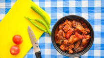 Tender Pork with tomato and shrimp past sauce Tender Pork with tomato and shrimp past sauce