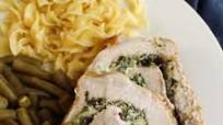 Parmesan Spinach Stuffed Pork Loin