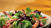 Tossed Greek Salad with Grilled Shrimp Tossed Greek Salad with Grilled Shrimp
