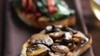 Bruschetta - mushroom and cheese Bruschetta - mushroom and cheese