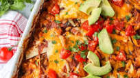 Cheesy Chicken Enchilada Casserole Cheesy Chicken Enchilada Casserole