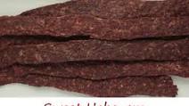 Sweet BBQ Ground Beef Jerky on the Nesco Snackmaster Pro Sweet BBQ Ground Beef Jerky on the Nesco Snackmaster Pro