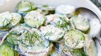 Creamy Cucumber Salad with Yogurt and Dill Creamy Cucumber Salad with Yogurt and Dill