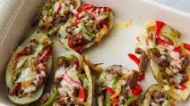 Your Friends Are Going To Fight Over These Cheesesteak Potato Skins Your Friends Are Going To Fight Over These Cheesesteak Potato Skins