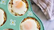 Baked Eggs in Spaghetti Squash Nests Baked Eggs in Spaghetti Squash Nests