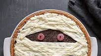 Large Mummy Cookie Pizza Large Mummy Cookie Pizza