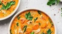Creamy Dairy Free Chicken and Vegetable Soup {gluten free + df + paleo} Creamy Dairy Free Chicken and Vegetable Soup {gluten free + df + paleo}