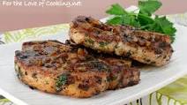 Herb Pork Chops with Caramelized Shallots Herb Pork Chops with Caramelized Shallots