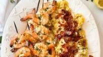 Grilled Butter Garlic Shrimp and Spaghetti Squash Grilled Butter Garlic Shrimp and Spaghetti Squash