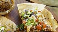 Crispy Baked Bean Brisket Tostadas Crispy Baked Bean Brisket Tostadas