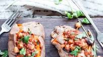 Chana Masala Stuffed Sweet Potatoes Chana Masala Stuffed Sweet Potatoes