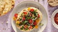 Naan Bread with Hummus and Veggies Naan Bread with Hummus and Veggies