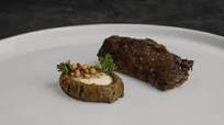 Lamb Neck Awarma with Baba Ghanoush Lamb Neck Awarma with Baba Ghanoush