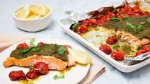 Slow-Roasted Pesto Salmon Slow-Roasted Pesto Salmon