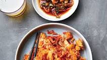 Kimchi Fried Rice with Spicy Shrimp-and-Sesame Sauce Kimchi Fried Rice with Spicy Shrimp-and-Sesame Sauce