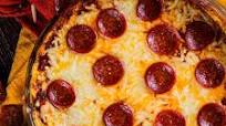 Baked Pepperoni Pizza Dip with Ricotta Cheese Baked Pepperoni Pizza Dip with Ricotta Cheese