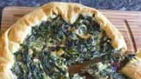 Spinach and feta quiche with puff pastry Spinach and feta quiche with puff pastry