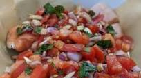 Baked Bruschetta Salmon Baked Bruschetta Salmon