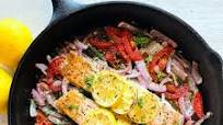 Easy Baked Salmon with Lemon, Tomato and Onion Easy Baked Salmon with Lemon, Tomato and Onion