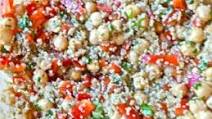 Lime, Garbanzo Bean, and Quinoa Salad/Dip/Snack Lime, Garbanzo Bean, and Quinoa Salad/Dip/Snack