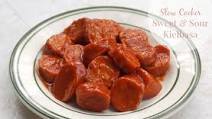 Slow Cooker Sweet and Sour Kielbasa w/ Weight Watchers Points Slow Cooker Sweet and Sour Kielbasa w/ Weight Watchers Points