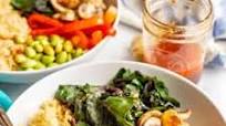 Warm Asian quinoa power bowls (V, GF) Warm Asian quinoa power bowls (V, GF)