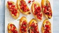 Bruschetta With Strawberry And Tomato Salad Bruschetta With Strawberry And Tomato Salad