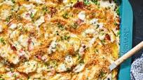 Sheet Pan Scalloped Potatoes with Ham and Peas Sheet Pan Scalloped Potatoes with Ham and Peas