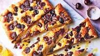 Cherry and chocolate focaccia Cherry and chocolate focaccia