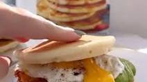 Bacon Pancake Breakfast Sandwich Bacon Pancake Breakfast Sandwich