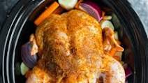 Crockpot Whole Chicken & Veggies Crockpot Whole Chicken & Veggies