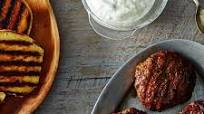 Pistachio Lamb Burger with Tzatziki Pistachio Lamb Burger with Tzatziki